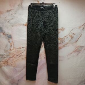 Planet Gold Black Patterned Pants